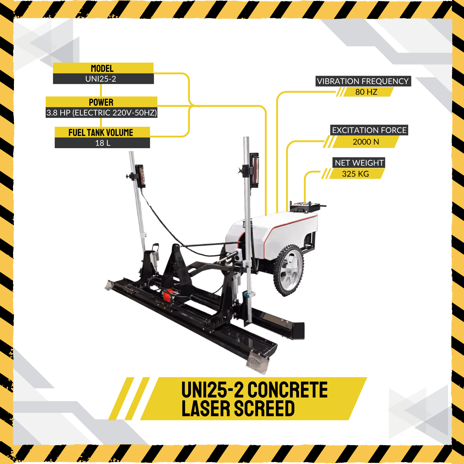 Uni25-2 Concrete Laser Screed